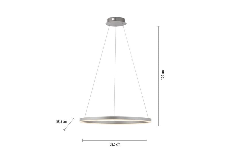 Taklampa Ritus - 58,5x120x58,5 cm, Aluminium - Belysning & el - Inomhusbelysning & lampor - Taklampa & takbelysning - Pendellampor & hänglampor