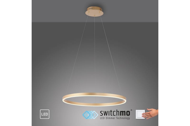 Taklampa Ritus - 58,5x120x58,5 cm, Matt mässing - Belysning & el - Inomhusbelysning & lampor - Taklampa & takbelysning - Pendellampor & h�änglampor
