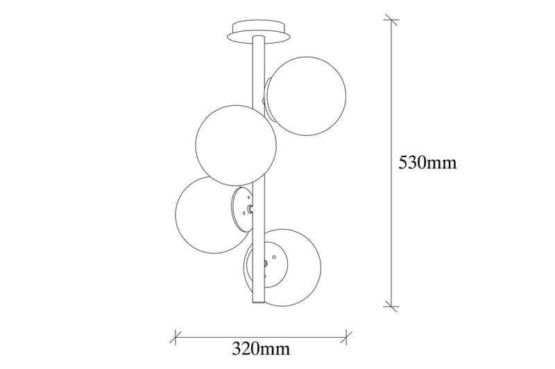 Taklampa Rysta Svart - Svart - Belysning & el - Inomhusbelysning & lampor - Taklampa & takbelysning - Pendellampor & hänglampor