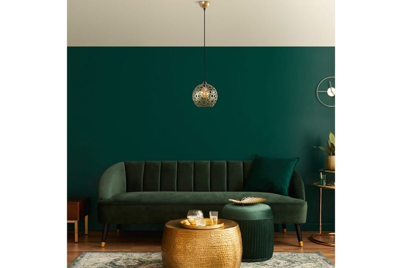 Taklampa Silen guld - Diameter: 25 cm - Belysning & el - Inomhusbelysning & lampor - Taklampa & takbelysning - Pendellampor & hänglampor