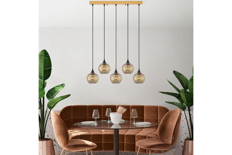 Taklampa Silen trippel guld - Guld - Belysning & el - Inomhusbelysning & lampor - Taklampa & takbelysning - Pendellampor & hänglampor