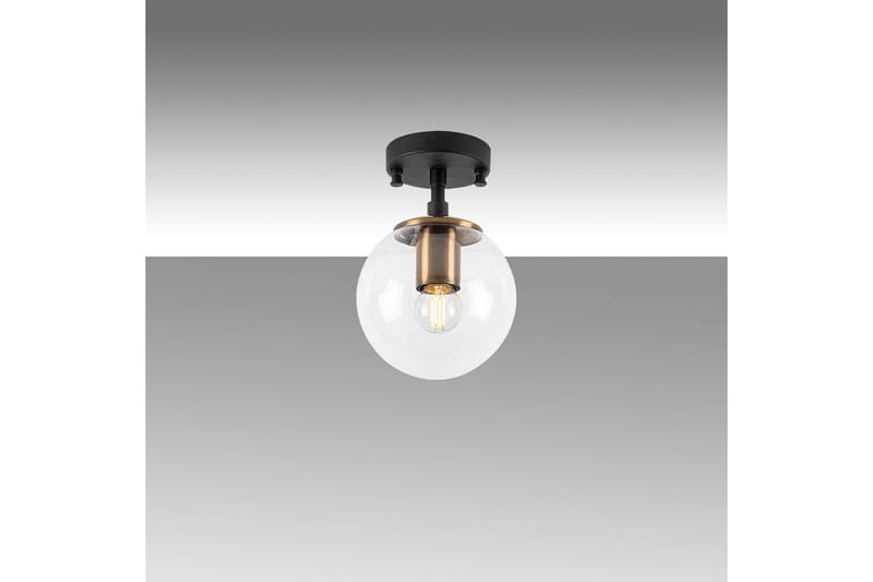 Taklampa Sone Svart / Antik / Transparent - Svart / Antik / Transparent - Belysning & el - Inomhusbelysning & lampor - Taklampa & takbelysning - Pendellampor & hänglampor