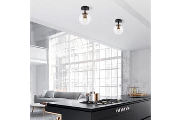 Taklampa Sone Svart / Antik / Transparent - Svart / Antik / Transparent - Belysning & el - Inomhusbelysning & lampor - Taklampa & takbelysning - Pendellampor & hänglampor