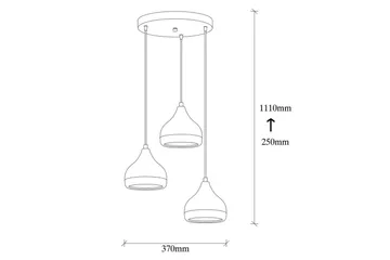 Taklampa Sood Koppar / Svart - Koppar / Svart - Belysning & el - Inomhusbelysning & lampor - Taklampa & takbelysning - Pendellampor & hänglampor