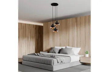 Taklampa Sood Koppar / Svart - Koppar / Svart - Belysning & el - Inomhusbelysning & lampor - Taklampa & takbelysning - Pendellampor & hänglampor