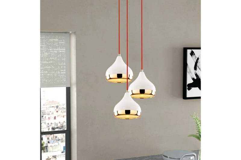 Taklampa Sood Vit / Röd / Rany - Vit / Röd / Rany - Belysning & el - Inomhusbelysning & lampor - Taklampa & takbelysning - Pendellampor & hänglampor
