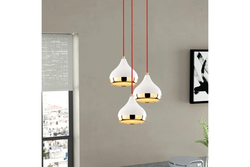 Taklampa Sood Vit / Röd / Rany - Vit / Röd / Rany - Belysning & el - Inomhusbelysning & lampor - Taklampa & takbelysning - Pendellampor & hänglampor