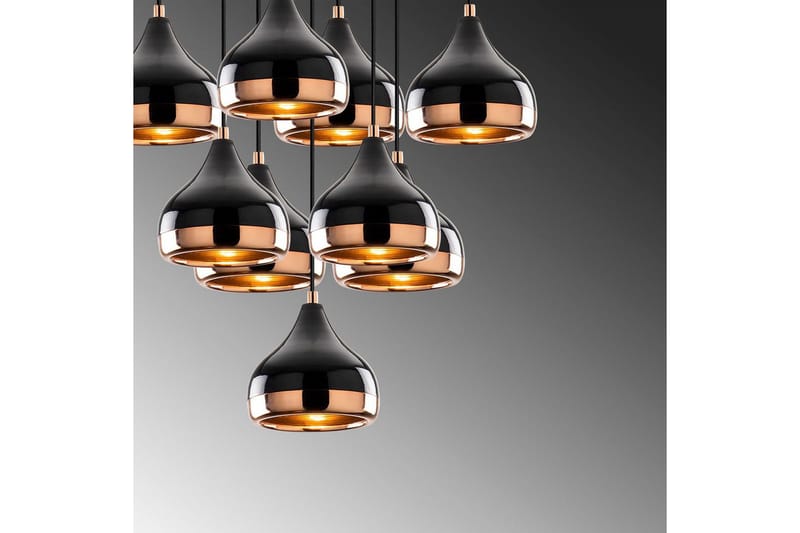 Taklampa Soodn Svart / Koppar - Svart - Belysning & el - Inomhusbelysning & lampor - Taklampa & takbelysning - Pendellampor & hänglampor