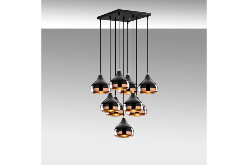 Taklampa Soodn Svart / Koppar - Svart - Belysning & el - Inomhusbelysning & lampor - Taklampa & takbelysning - Pendellampor & hänglampor