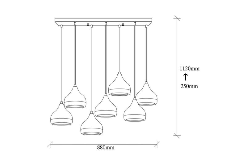 Taklampa Soodn Svart / Koppar - Svart - Belysning & el - Inomhusbelysning & lampor - Taklampa & takbelysning - Pendellampor & hänglampor