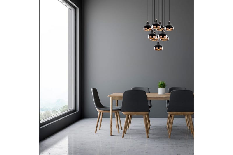 Taklampa Soodn Svart / Koppar - Svart - Belysning & el - Inomhusbelysning & lampor - Taklampa & takbelysning - Pendellampor & hänglampor