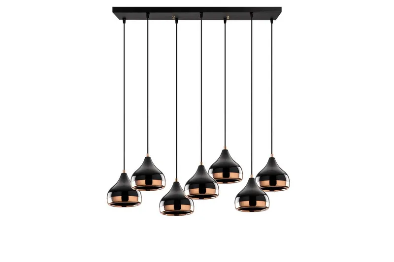 Taklampa Soodn Svart / Koppar, Svart