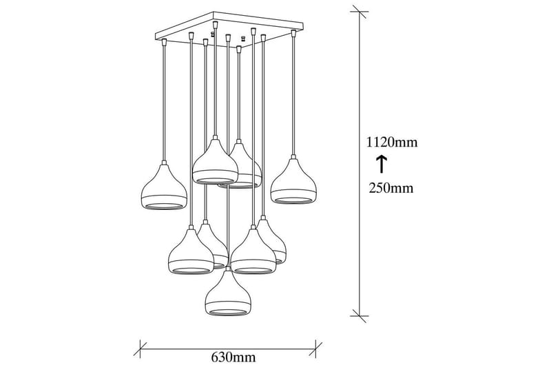 Taklampa Soodn Svart / Koppar - Svart - Belysning & el - Inomhusbelysning & lampor - Taklampa & takbelysning - Pendellampor & hänglampor