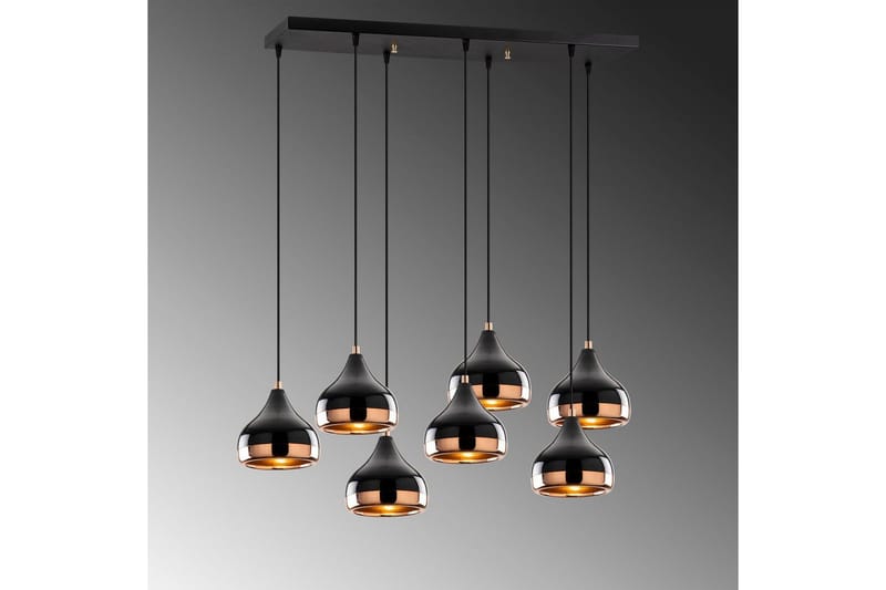 Taklampa Soodn Svart / Koppar - Svart - Belysning & el - Inomhusbelysning & lampor - Taklampa & takbelysning - Pendellampor & hänglampor