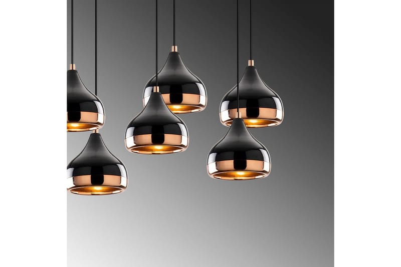 Taklampa Soodn Svart / Koppar - Svart - Belysning & el - Inomhusbelysning & lampor - Taklampa & takbelysning - Pendellampor & hänglampor
