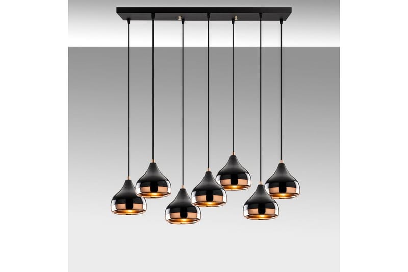 Taklampa Soodn Svart / Koppar - Svart - Belysning & el - Inomhusbelysning & lampor - Taklampa & takbelysning - Pendellampor & hänglampor