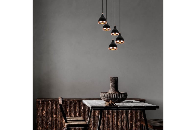 Taklampa Soodne Svart / Koppar - Koppar/Svart - Belysning & el - Inomhusbelysning & lampor - Taklampa & takbelysning - Pendellampor & hänglampor
