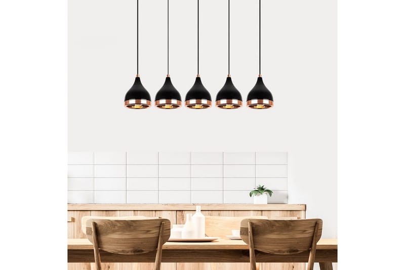 Taklampa Soodne Svart / Koppar - Koppar/Svart - Belysning & el - Inomhusbelysning & lampor - Taklampa & takbelysning - Pendellampor & h änglampor