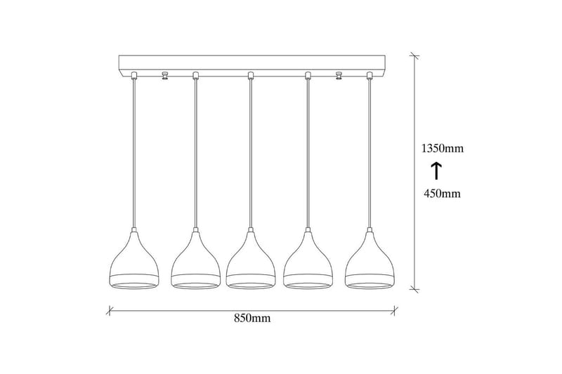 Taklampa Soodne Svart / Koppar - Koppar/Svart - Belysning & el - Inomhusbelysning & lampor - Taklampa & takbelysning - Pendellampor & hänglampor