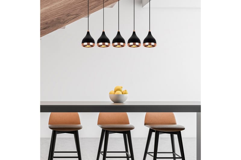 Taklampa Soodne Svart / Koppar - Koppar/Svart - Belysning & el - Inomhusbelysning & lampor - Taklampa & takbelysning - Pendellampor & hänglampor