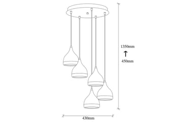 Taklampa Soodne Svart / Koppar - Koppar/Svart - Belysning & el - Inomhusbelysning & lampor - Taklampa & takbelysning - Pendellampor & hänglampor