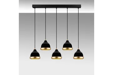Taklampa Soodni Fem Horisontell Svart - Svart - Belysning & el - Inomhusbelysning & lampor - Taklampa & takbelysning - Pendellampor & hänglampor