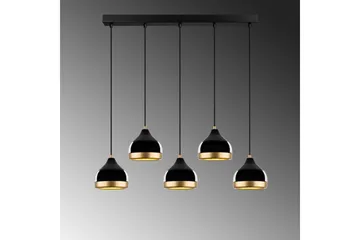 Taklampa Soodni Fem Horisontell Svart - Svart - Belysning & el - Inomhusbelysning & lampor - Taklampa & takbelysning - Pendellampor & hänglampor
