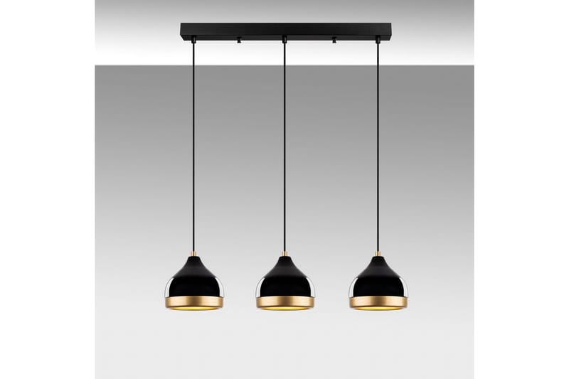 Taklampa Soodni Tre Horisont Svart - Svart - Belysning & el - Inomhusbelysning & lampor - Taklampa & takbelysning - Pendellampor & hänglampor