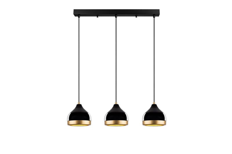 Taklampa Soodni Tre Horisont Svart, Svart