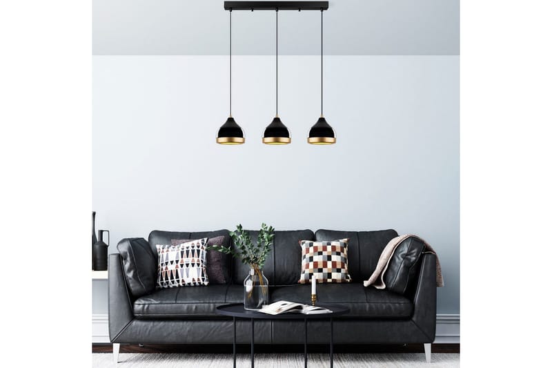 Taklampa Soodni Tre Horisont Svart - Svart - Belysning & el - Inomhusbelysning & lampor - Taklampa & takbelysning - Pendellampor & hänglampor