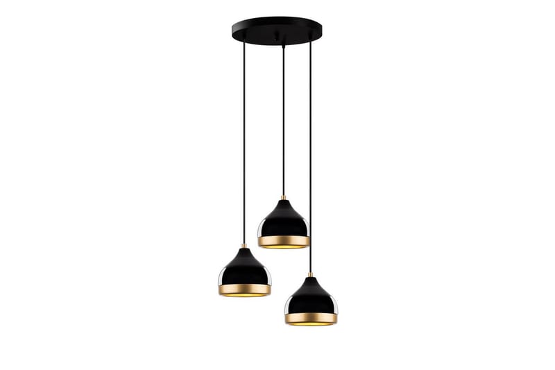 Taklampa Soodni Tre Sufia Svart - Svart - Belysning & el - Inomhusbelysning & lampor - Taklampa & takbelysning - Pendellampor & hänglampor