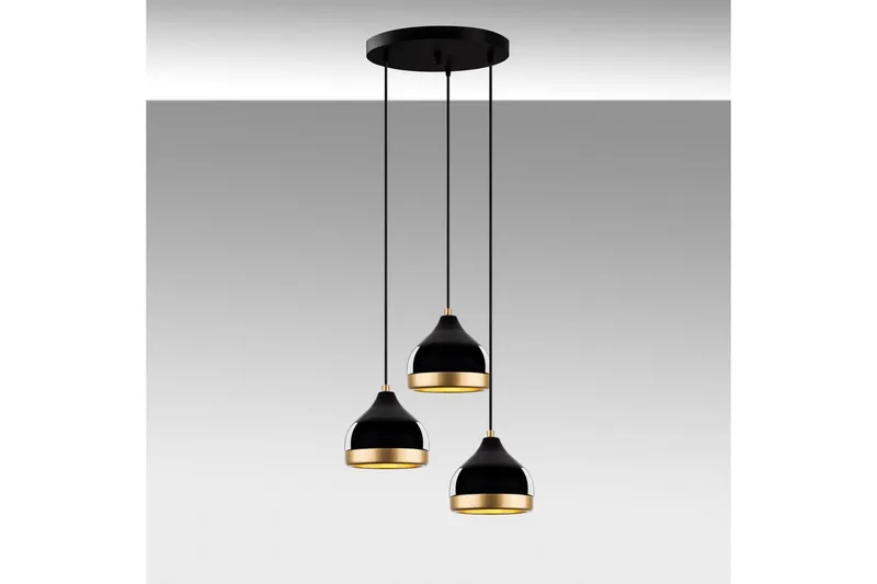 Taklampa Soodni Tre Sufia Svart - Svart - Belysning & el - Inomhusbelysning & lampor - Taklampa & takbelysning - Pendellampor & hänglampor