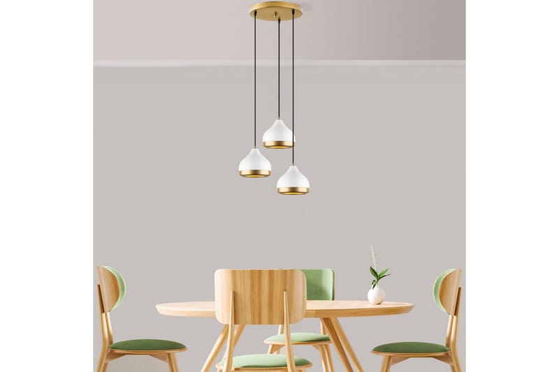 Taklampa Soodni Tre Sufia Vit - Vit - Belysning & el - Inomhusbelysning & lampor - Taklampa & takbelysning - Pendellampor & hänglampor