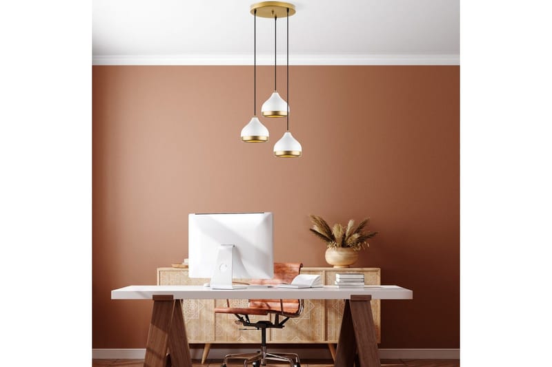 Taklampa Soodni Tre Sufia Vit - Vit - Belysning & el - Inomhusbelysning & lampor - Taklampa & takbelysning - Pendellampor & hänglampor