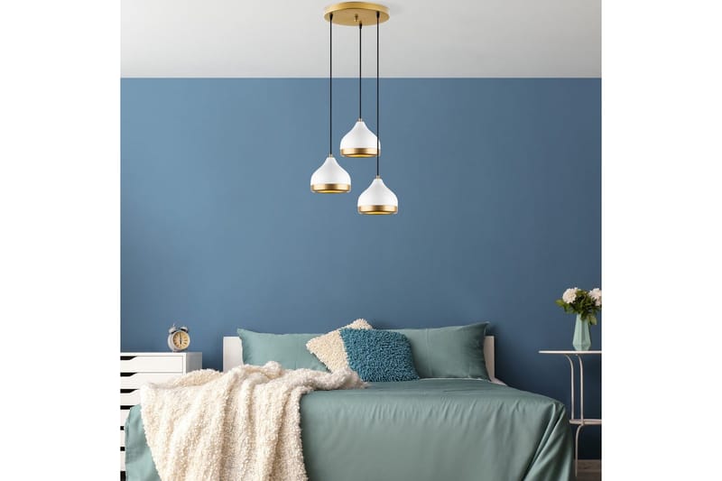 Taklampa Soodni Tre Sufia Vit - Vit - Belysning & el - Inomhusbelysning & lampor - Taklampa & takbelysning - Pendellampor & hänglampor