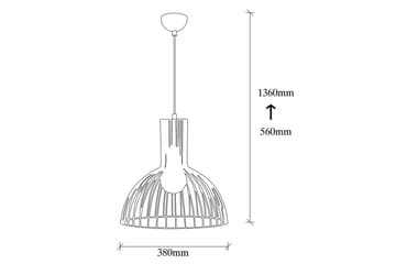 Taklampa Sourab Ljus Svart - Svart - Belysning & el - Inomhusbelysning & lampor - Taklampa & takbelysning - Pendellampor & hänglampor