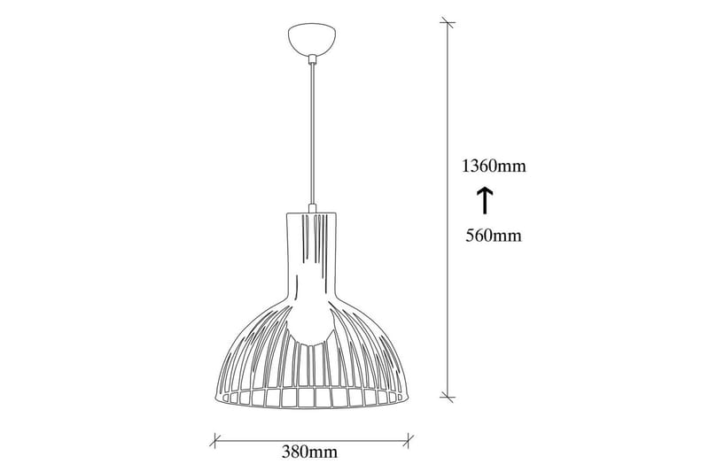 Taklampa Sourab Ljus Svart - Svart - Belysning & el - Inomhusbelysning & lampor - Taklampa & takbelysning - Pendellampor & hänglampor