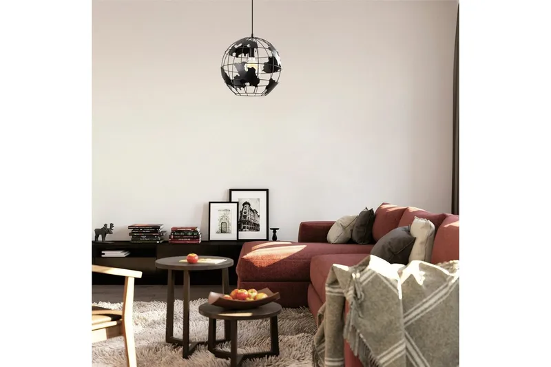 Taklampa Sourab Loomba Svart - Svart - Belysning & el - Inomhusbelysning & lampor - Taklampa & takbelysning - Pendellampor & hänglampor