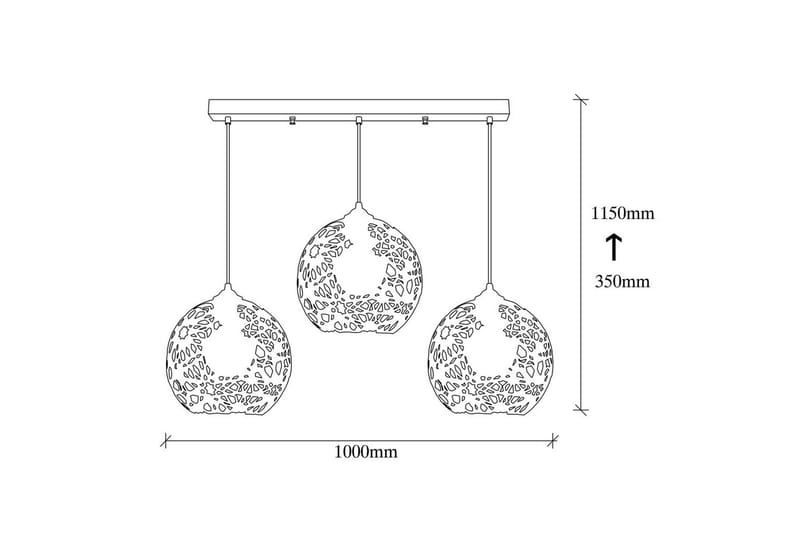 Taklampa Sourab Masafumie Svart Treuttag - Treuttag - Belysning & el - Inomhusbelysning & lampor - Taklampa & takbelysning - Pendellampor & hänglampor
