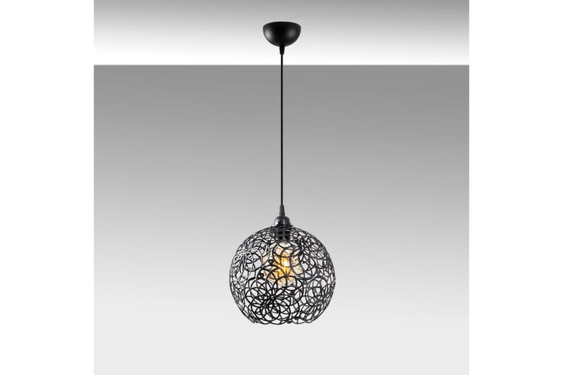 Taklampa Souvik Svart - 25 x 25 x 126 cm - Belysning & el - Inomhusbelysning & lampor - Taklampa & takbelysning - Pendellampor & hänglampor