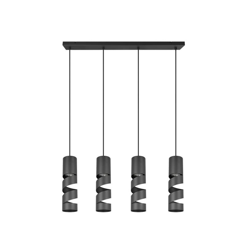 Taklampa Stream - 4 lampor, Mattsvart - Belysning & el - Inomhusbelysning & lampor - Taklampa & takbelysning - Pendellampor & hänglampor
