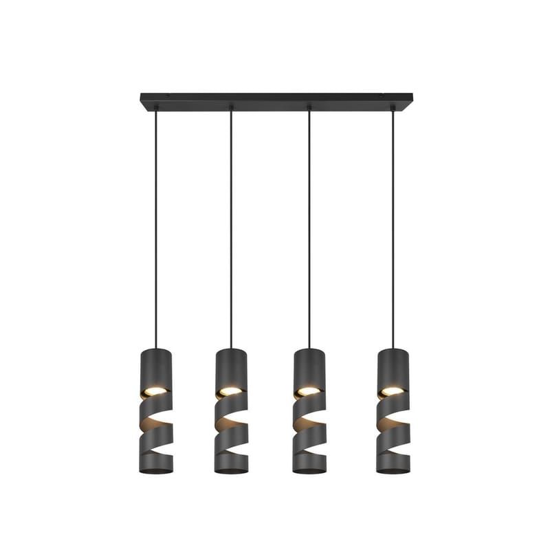 Taklampa Stream - 4 lampor, Mattsvart - Belysning & el - Inomhusbelysning & lampor - Taklampa & takbelysning - Pendellampor & hänglampor
