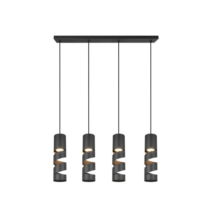 Taklampa Stream - 4 lampor, Mattsvart - Belysning & el - Inomhusbelysning & lampor - Taklampa & takbelysning - Pendellampor & hänglampor
