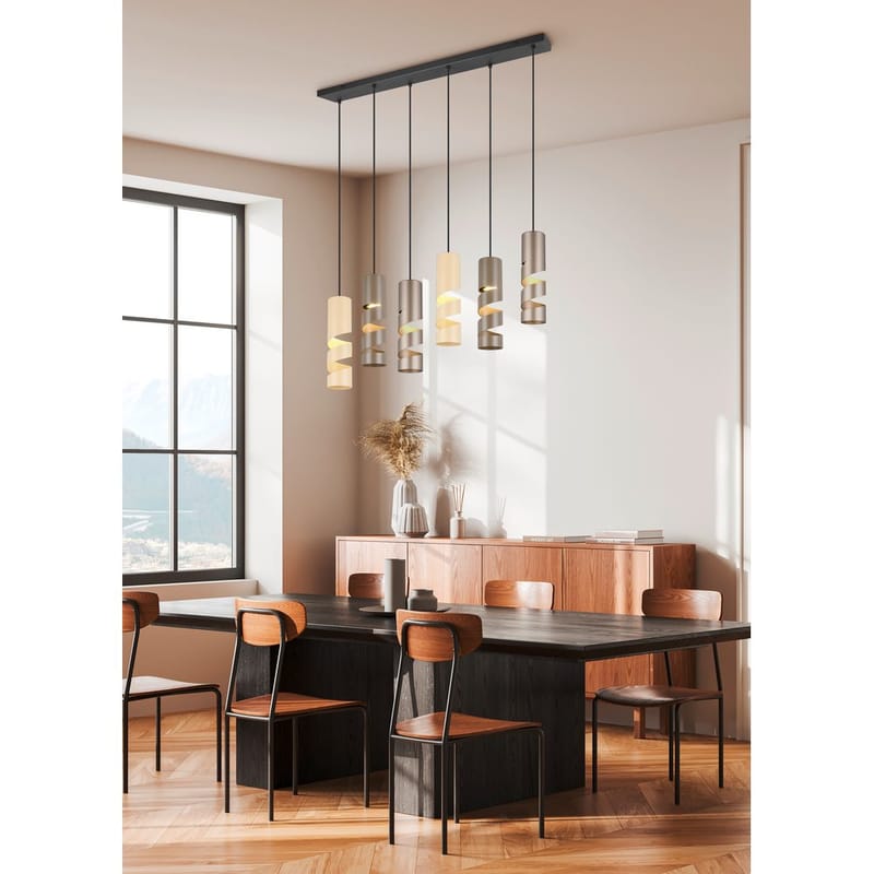 Taklampa Stream - 6 lampor, Mångfärgad - Belysning & el - Inomhusbelysning & lampor - Taklampa & takbelysning - Pendellampor & hänglampor