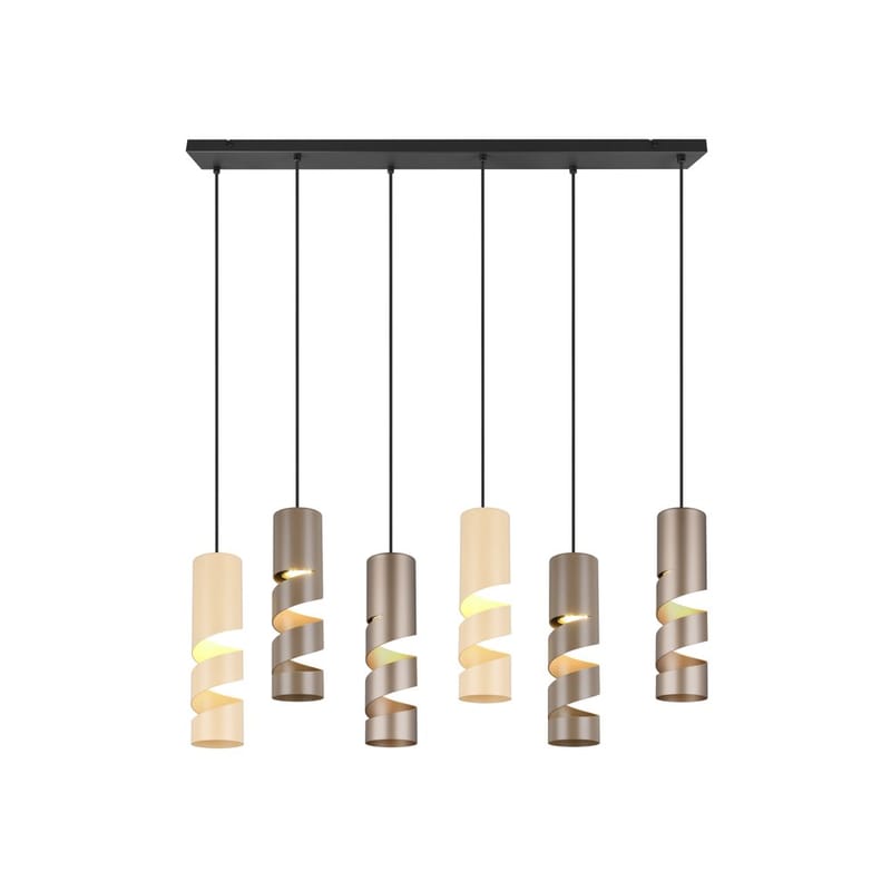 Taklampa Stream - 6 lampor, Mångfärgad - Belysning & el - Inomhusbelysning & lampor - Taklampa & takbelysning - Pendellampor & hänglampor