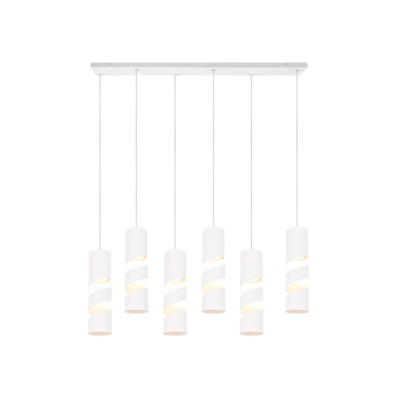 Taklampa Stream - 6 lampor, Mattvit - Belysning & el - Inomhusbelysning & lampor - Taklampa & takbelysning - Pendellampor & hänglampor