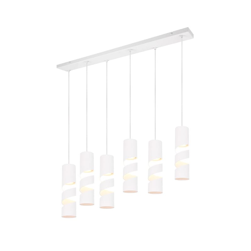 Taklampa Stream - 6 lampor, Mattvit - Belysning & el - Inomhusbelysning & lampor - Taklampa & takbelysning - Pendellampor & hänglampor