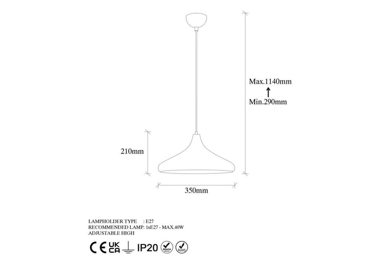 Taklampa Subesh Patina - Patina - Belysning & el - Inomhusbelysning & lampor - Taklampa & takbelysning - Pendellampor & hänglampor