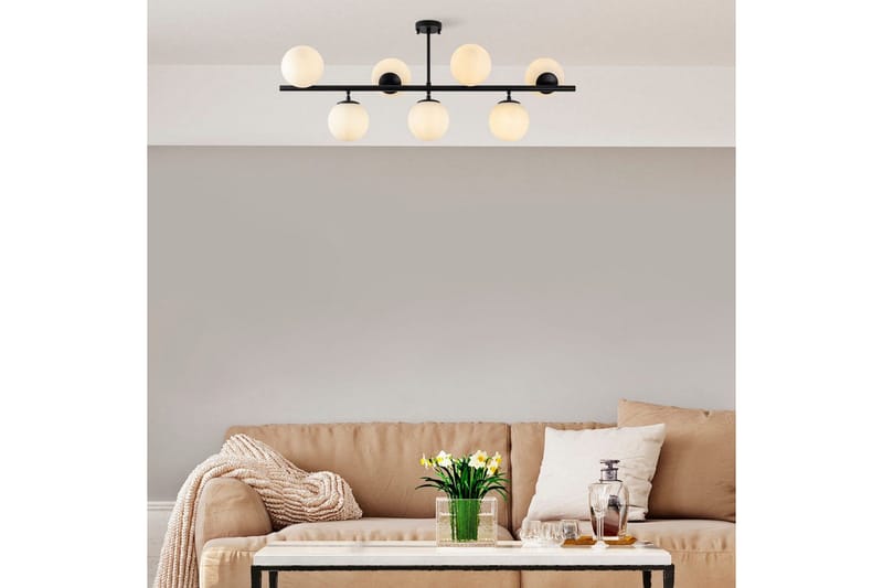 Taklampa Subin Platt Svart / Vit - Svart / Vit - Belysning & el - Inomhusbelysning & lampor - Taklampa & takbelysning - Pendellampor & hänglampor