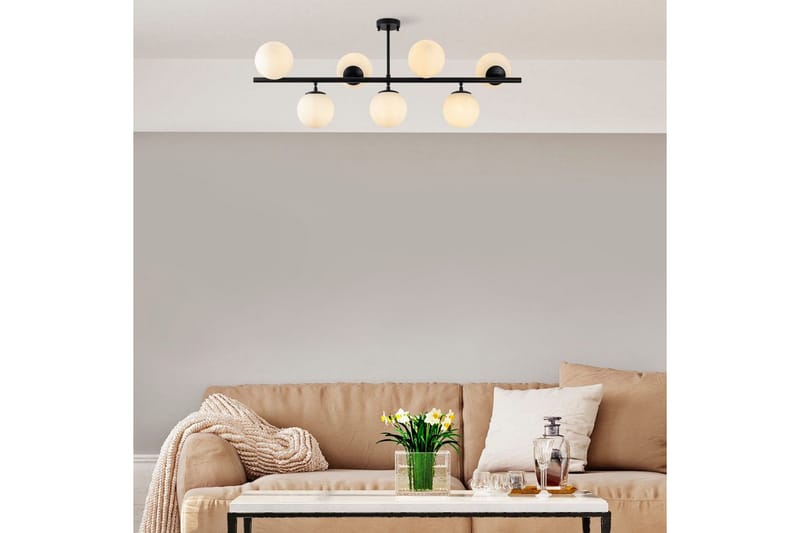 Taklampa Subin Platt Svart / Vit - Svart / Vit - Belysning & el - Inomhusbelysning & lampor - Taklampa & takbelysning - Pendellampor & hänglampor
